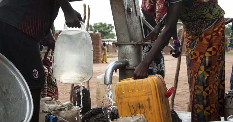 Implementation of a water point in the framework of the concomitant project ©TGH